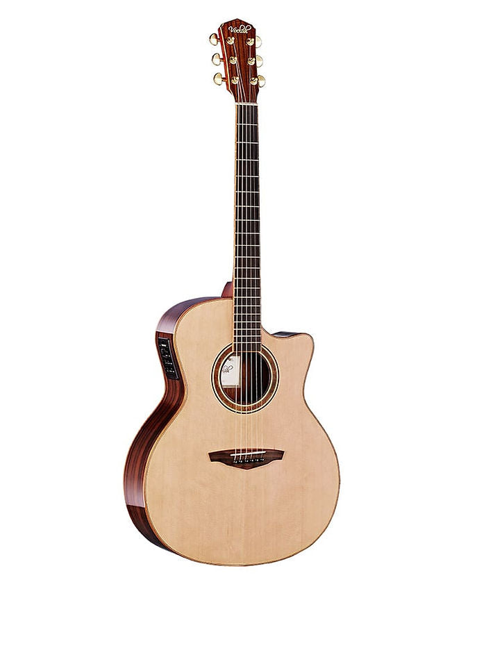 Veelah V5-GACE Grand Auditorium Cutaway Acoustic Guitar
